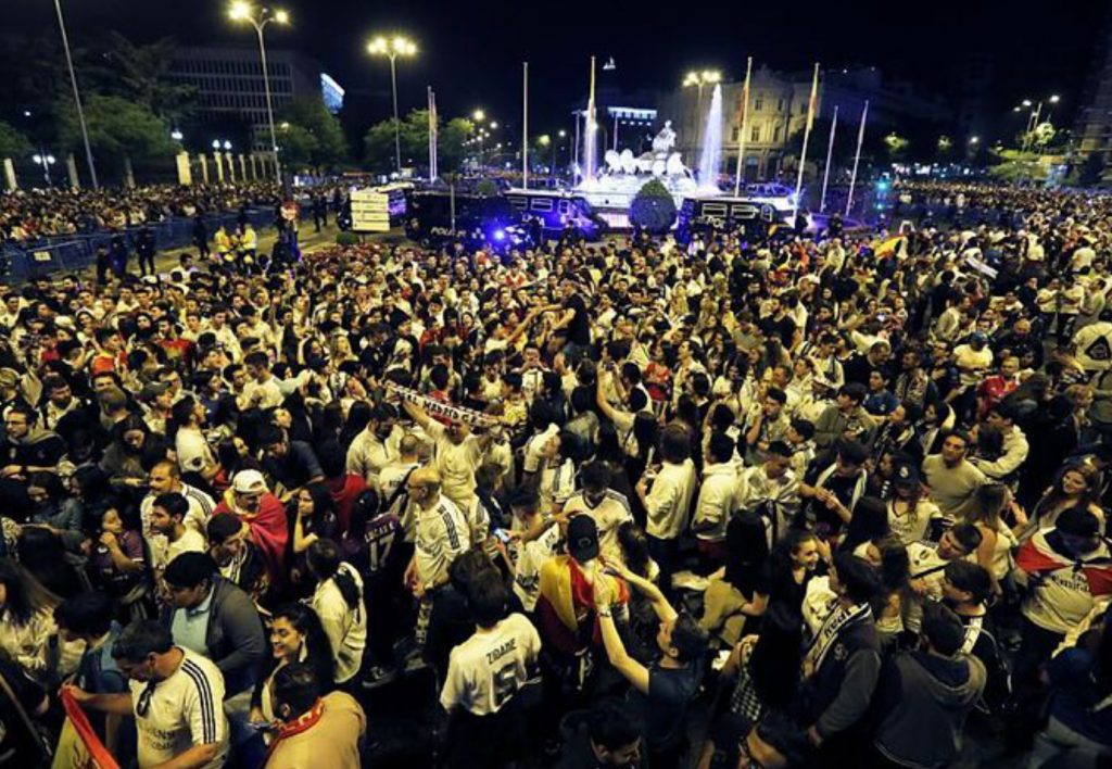 Celebración Campeonato de liga en Cibeles años anteriores.